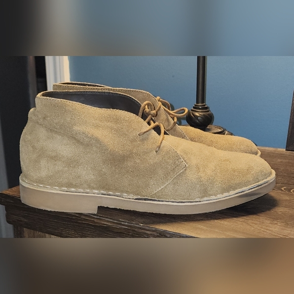 J.Crew Men’s 8 Tan Suede Chukka Ankle Boots Lace Up Desert Boots - Picture 3 of 9